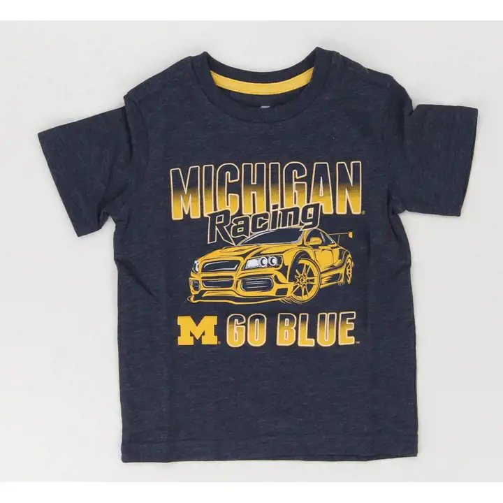 T-shirt de course marine Michigan Wolverines NCAA pour tout-petit