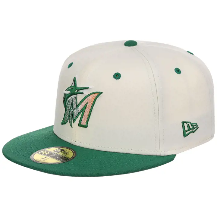 MIAMI MARLINS MLB PADDY 2.0 59FIFTY CHRM/KGRN