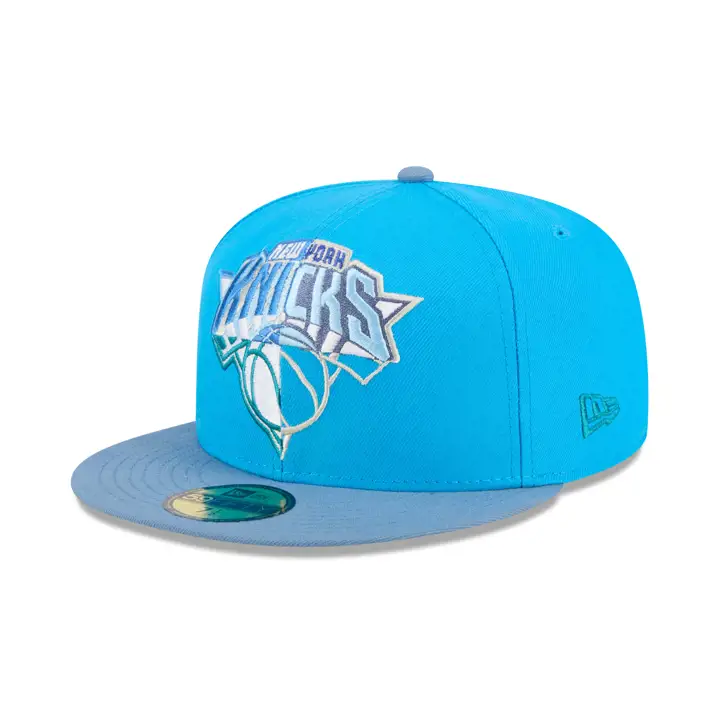 New York Knicks LHD FÉV Collection exclusive Collage bleu 59FIFTY Bleu/