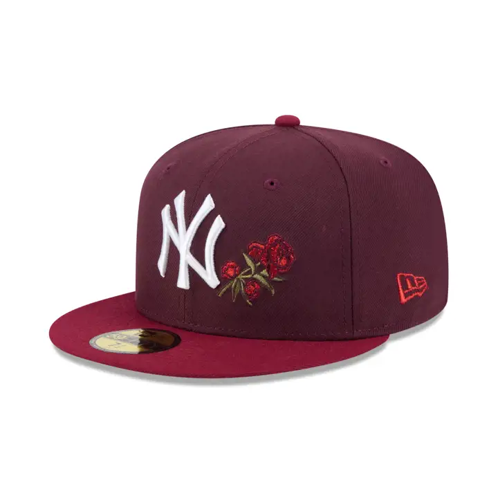 New York Yankees LHD FEV Exclusive Rose 59FIFTY Mar/Cred/Gry