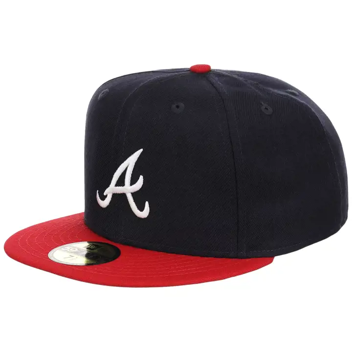 CASQUETTE ATLANTA BRAVES MLB RETRO CLASSIQUE 59FIFTY MARINE/ROUGE