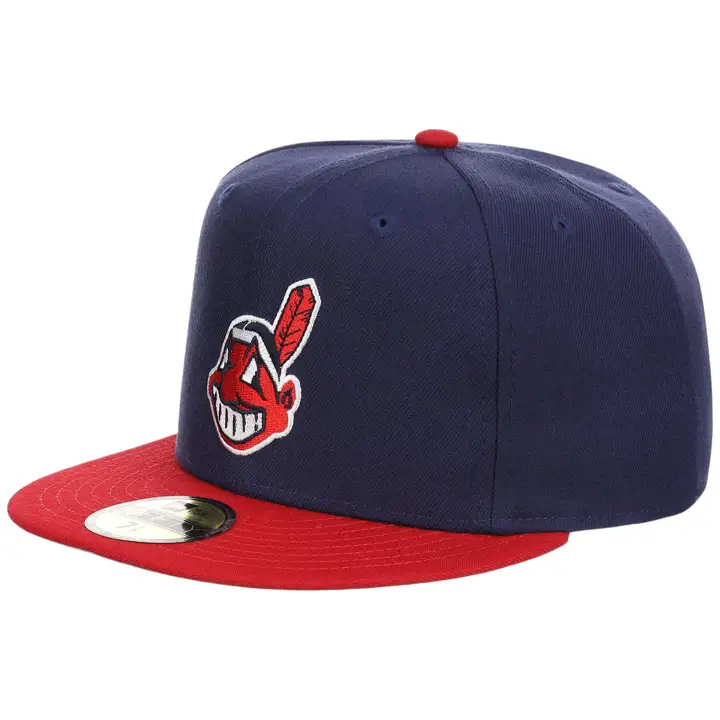 CLEVELAND INDIANS MLB RÉTRO CLASSIQUE 59FIFTY MARINE/ROUGE