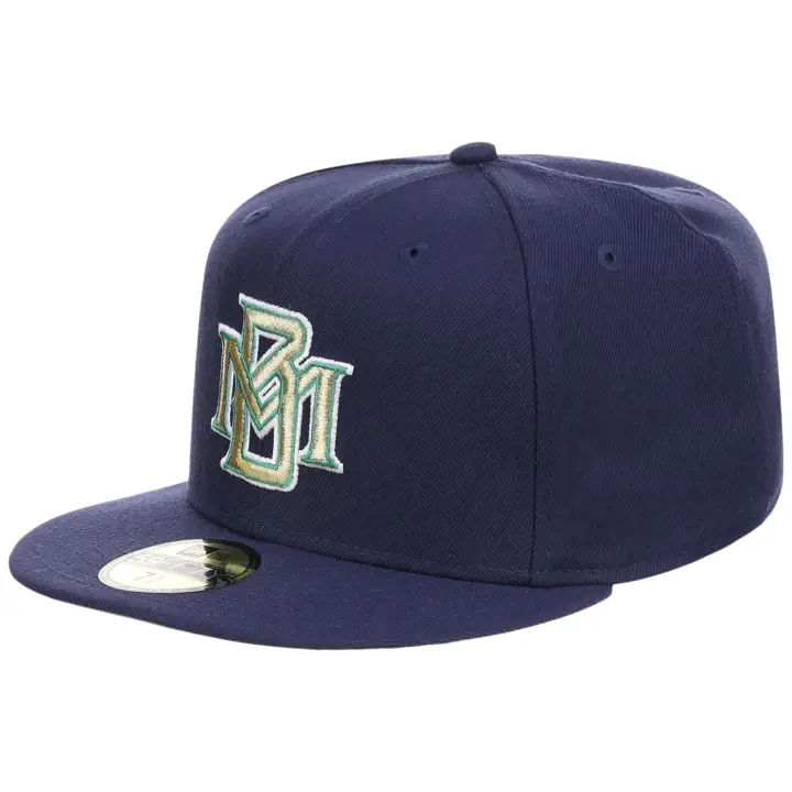MILWAUKEE BREWERS MLB RÉTRO CLASSIQUE 59FIFTY BLEU MARINE