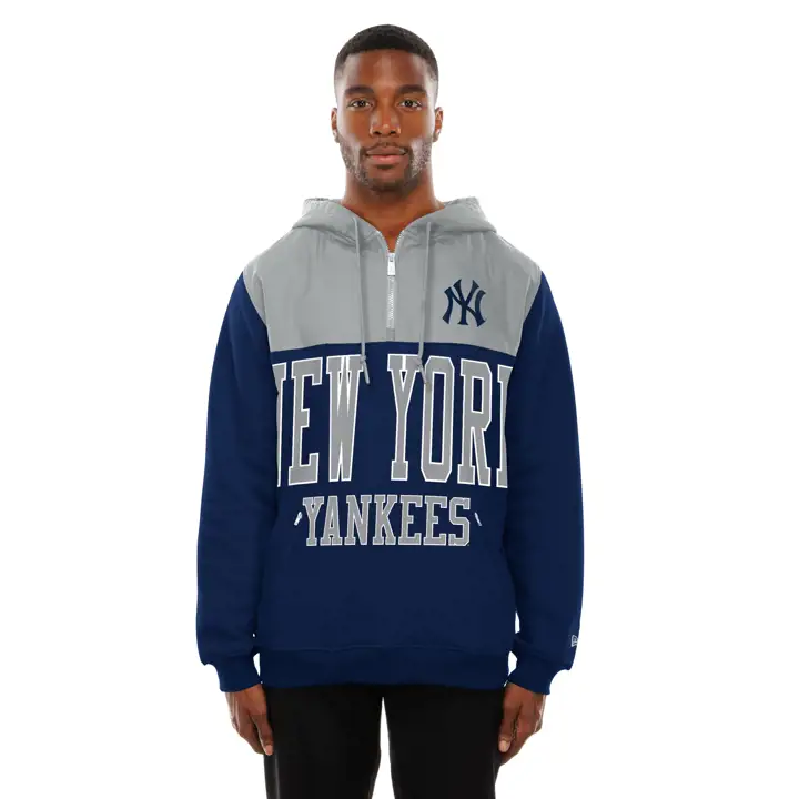 New York Yankees MLB NE Leisure Quarter Zip 25 BLEU