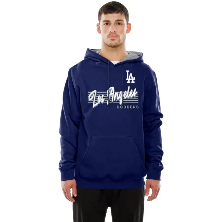 Los Angeles Dodgers MLB NE Sweat à Capuche Rétro 25 BLEU