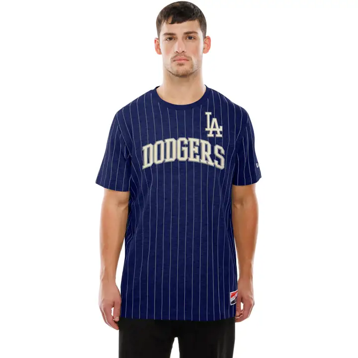 T-shirt Los Angeles Dodgers MLB NE Throwback rayé 25 BL