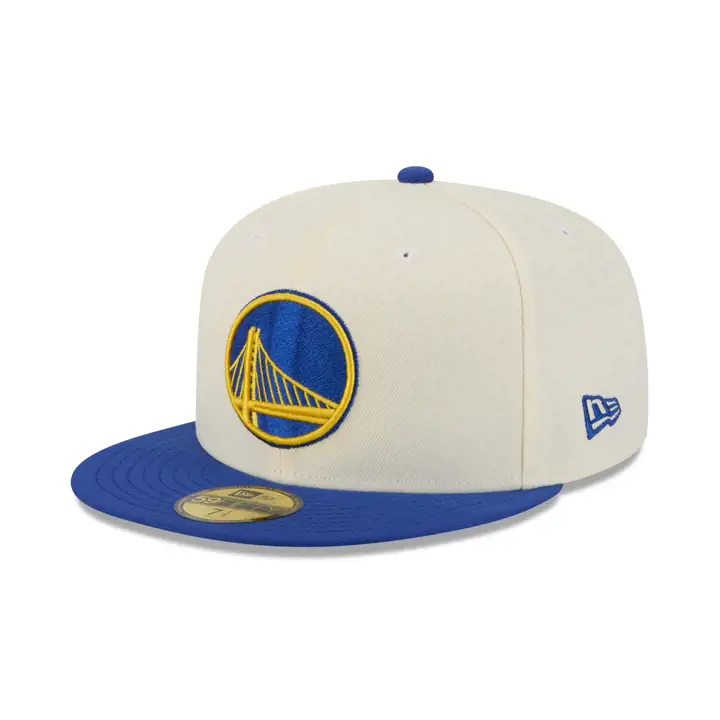 Golden State Warriors NBA Chrome/TC 59FIFTY CHROME/BLEU/GRIS