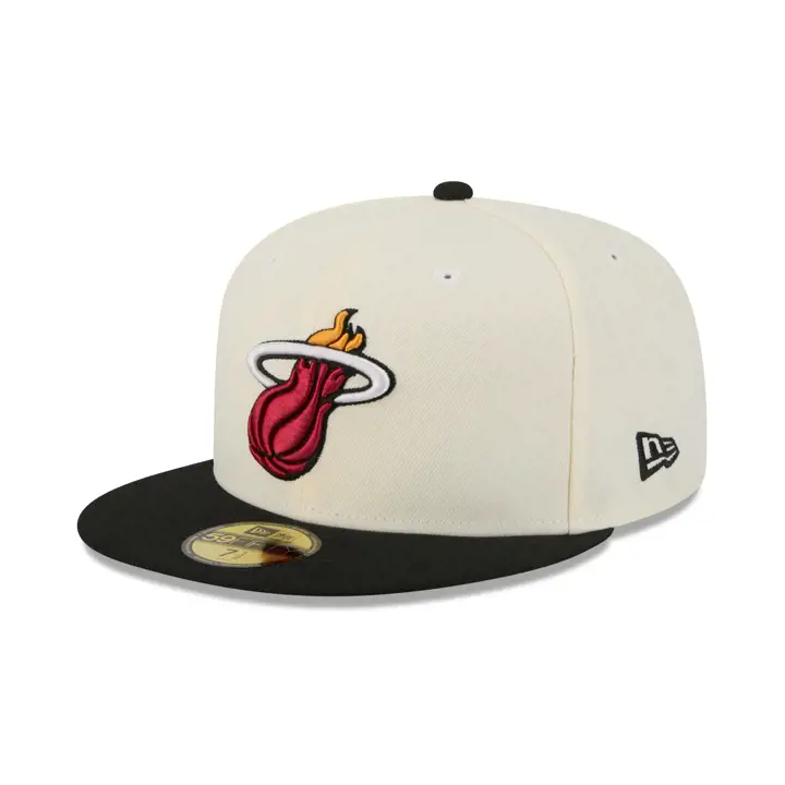 Miami Heat NBA Chrome/TC 59FIFTY CHROME/BLK/GRY