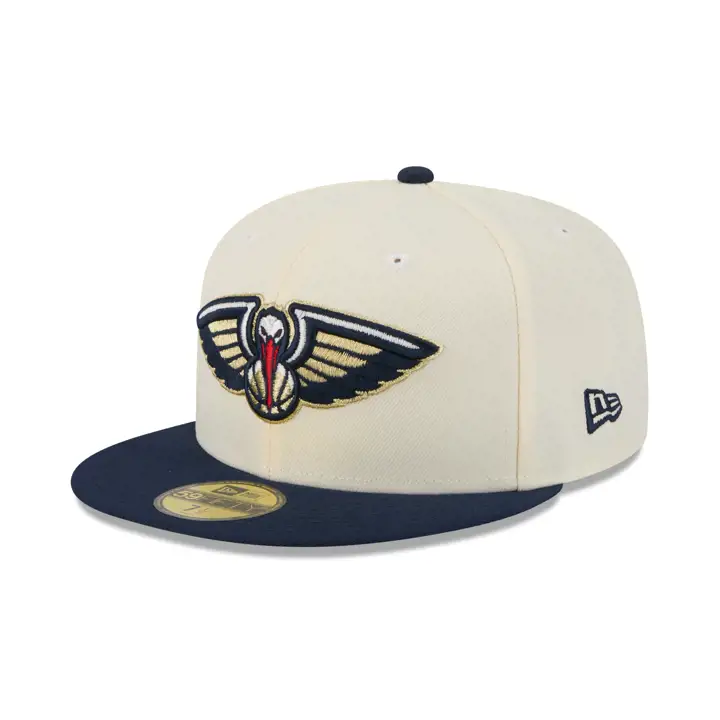 New Orleans Pelicans NBA Chrome/TC 59FIFTY CHROME/MARINE/GRIS