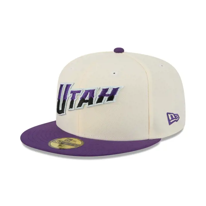 Utah Jazz NBA Chrome/TC 59FIFTY CHROME/PUR/GRY