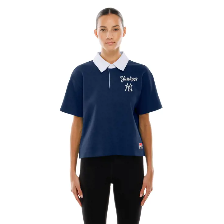 New York Yankees Polo manches courtes MLB femme NE Top 25 BLEU