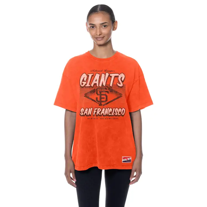 T-shirt délavé MLB rétro femme San Francisco Giants 25