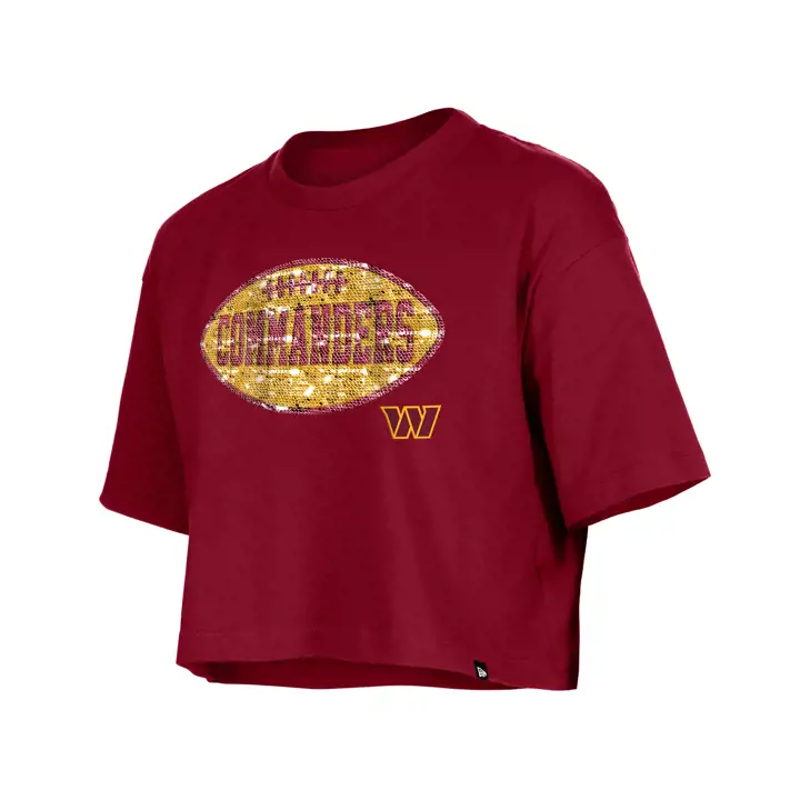 T-shirt pour jeune Washington Commanders NFL avec sequins réversibles