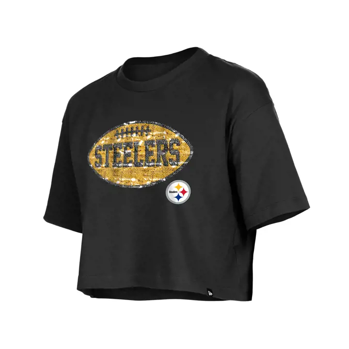 Pittsburgh Steelers NFL Youth Football T-shirt à Paillettes Réversibles B