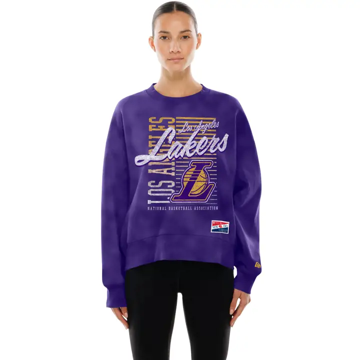 Sweat à capuche délavé Los Angeles Lakers NBA Noir