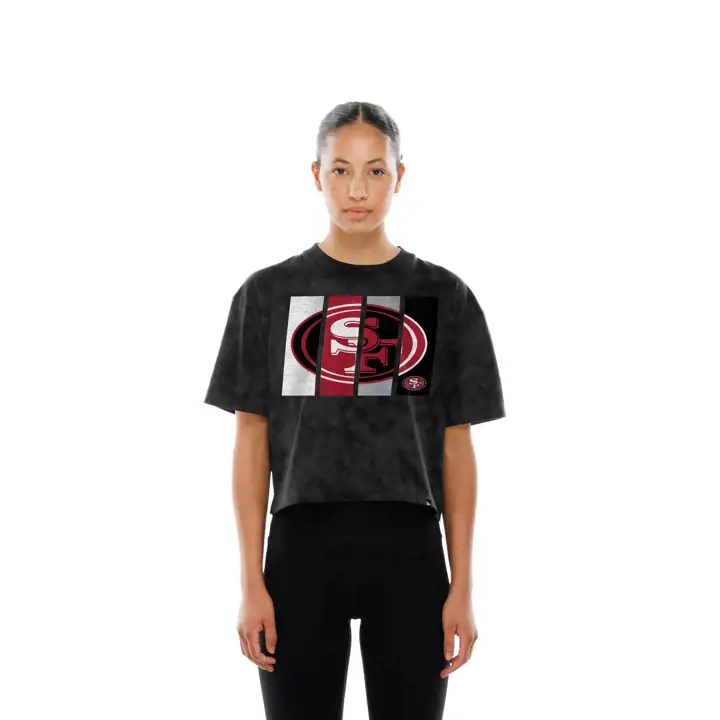 T-shirt NFL New Era femme San Francisco 49ers à logo et empiècements 25 bl