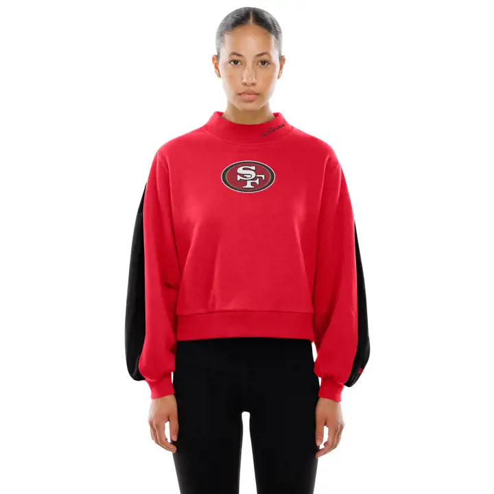 San Francisco 49ers NFL Femme New Era Polaire Dolman 25 Rouge
