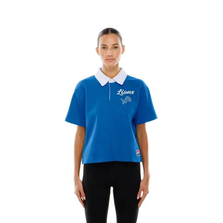 DETROIT LIONS NFL Polo court femme New Era 25 bleu