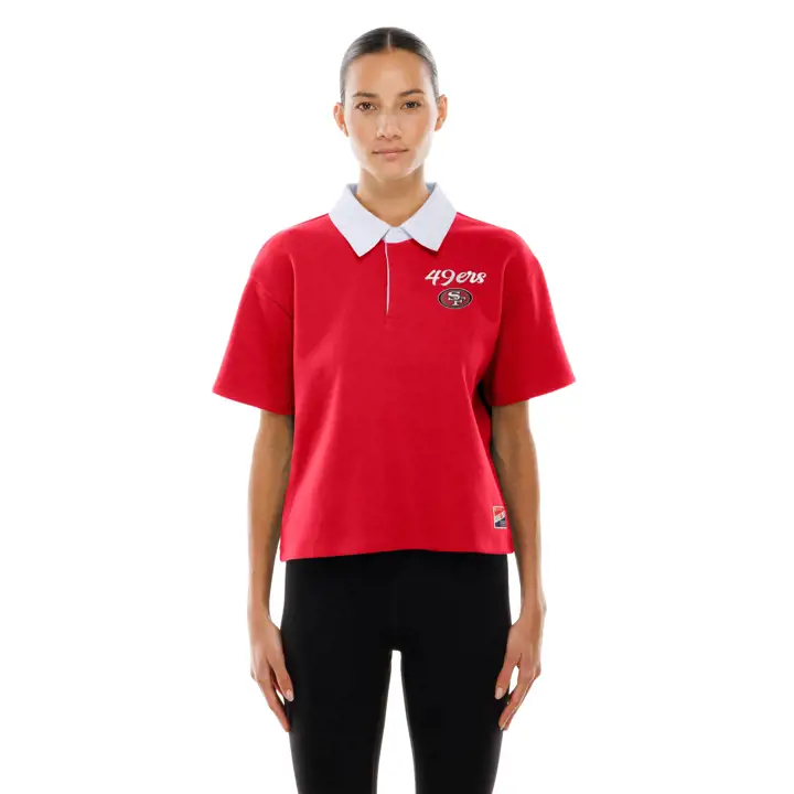 SAN FRANCISCO 49ERS NFL Femme New Era Polo Court 25 Rouge