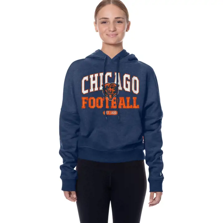 CHICAGO BEARS NFL Femme New Era Bi-Blend Hood 25 Navy