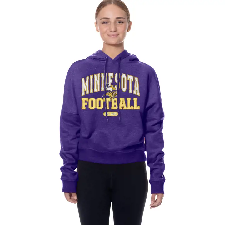 MINNESOTA VIKINGS NFL Sweat à capuche New Era Bi-Blend Femme 25 vio
