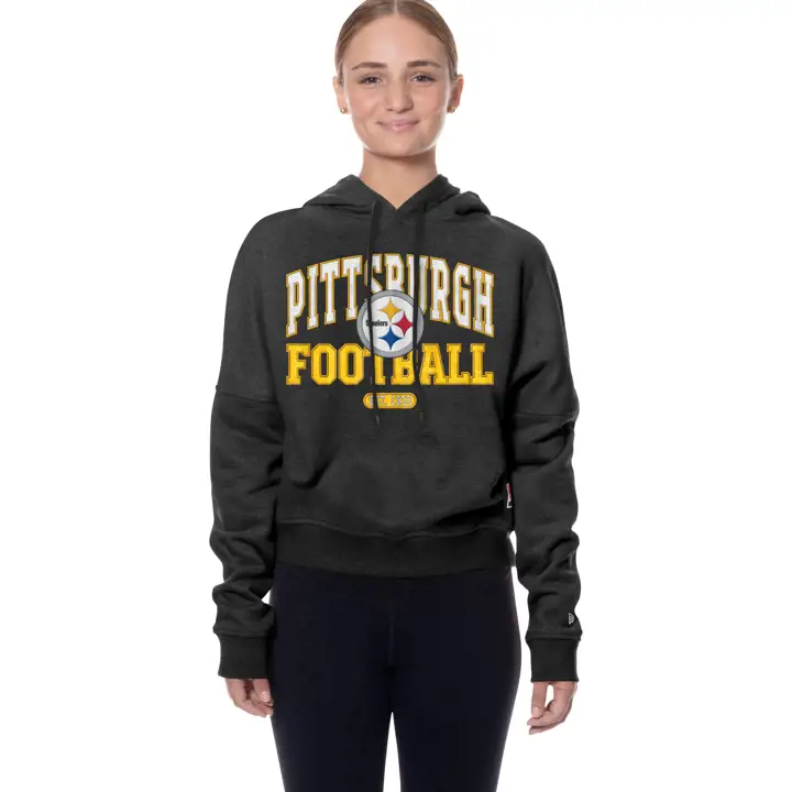 PITTSBURGH STEELERS NFL Femme New Era Bi-Blend Hood 25 noir