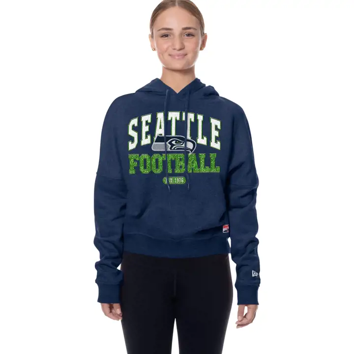 SEATTLE SEAHAWKS NFL New Era Capuche Femme Bi-Blend Marine 25