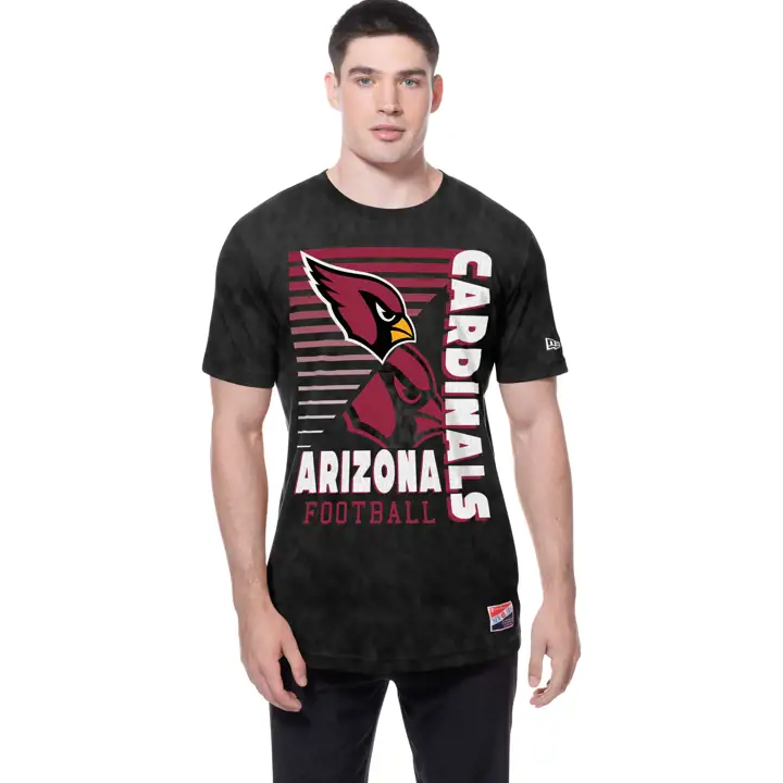 T-shirt strié en jersey enzyme New Era NFL Arizona Cardinals pour homme 25