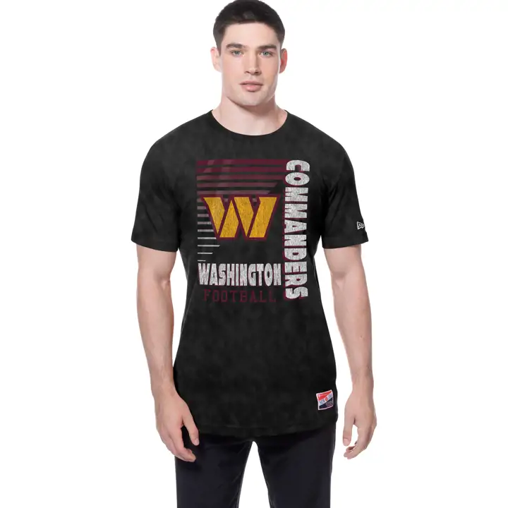 T-shirt New Era Enzyme Striation NFL Washington Commanders pour homme