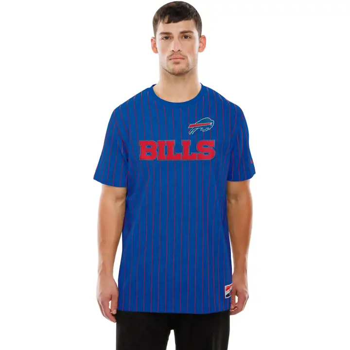 Buffalo Bills NFL T-shirt New Era à rayures pour homme 25 RBL