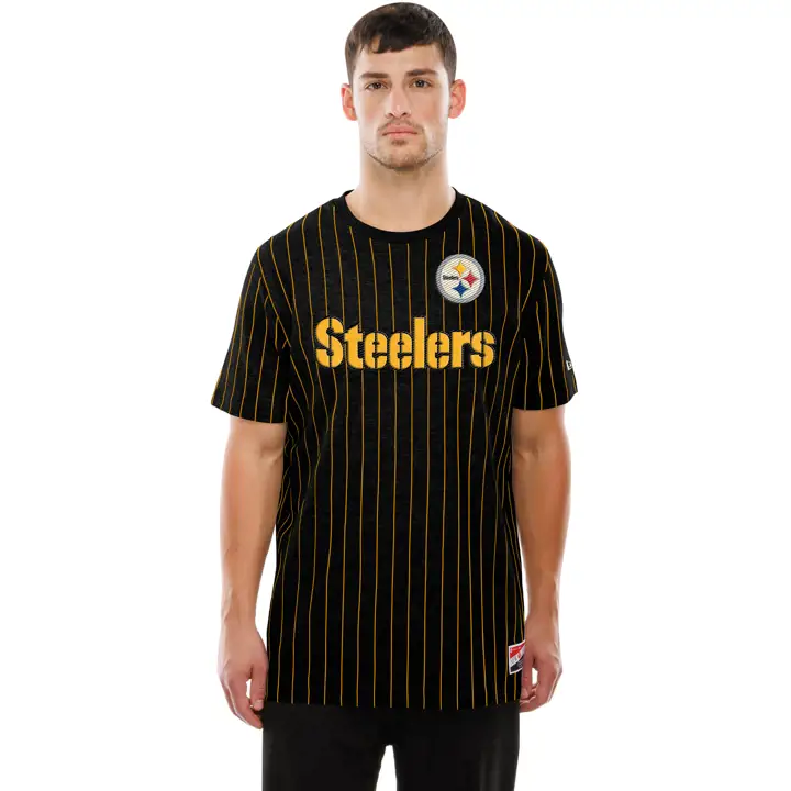Pittsburgh Steelers NFL T-shirt rayé New Era pour homme 25 B