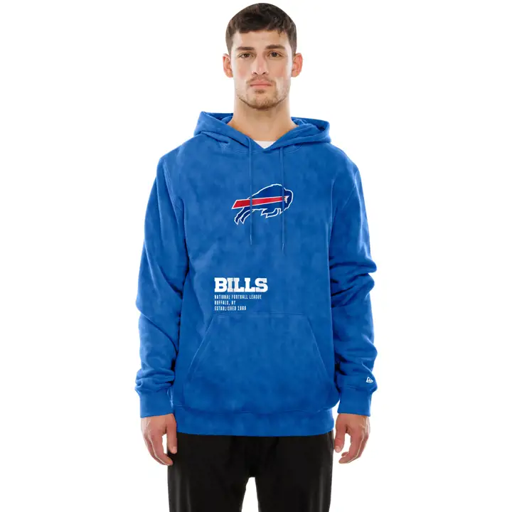 Buffalo Bills NFL Homme Chandail à Capuche New Era Mineral Wash 25 RBL
