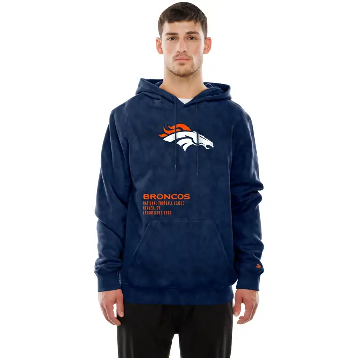 Denver Broncos NFL Homme New Era Mineral Wash Hood 25 NAVY