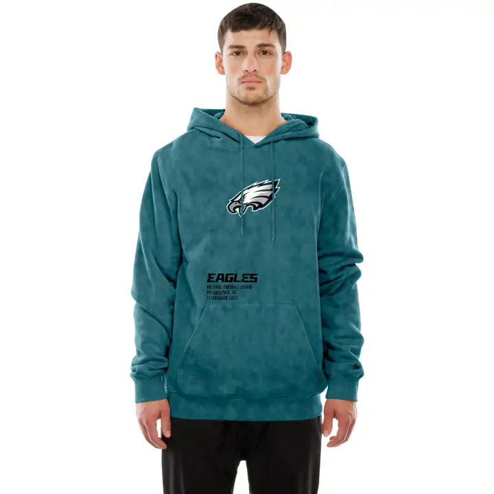 Philadelphia Eagles NFL Homme New Era Mineral Wash Sweat à Capuche 25 G