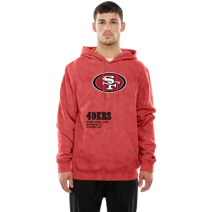 San Francisco 49ers NFL Homme Nouveau Era Minéral Lavage Capuche 25 R