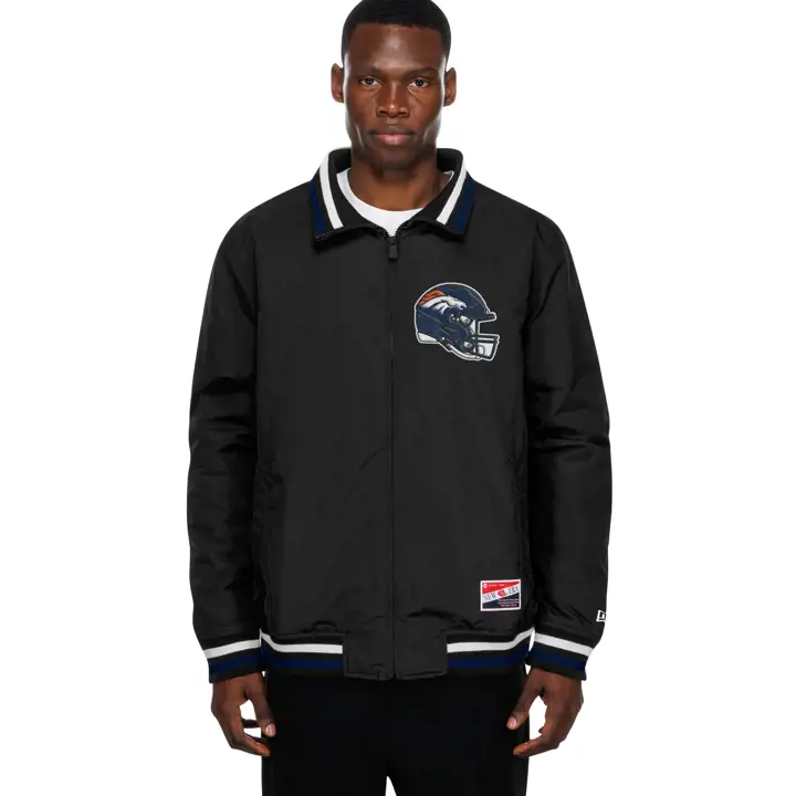 Veste FZ en nylon New Era Denver Broncos NFL pour homme 25 BLK