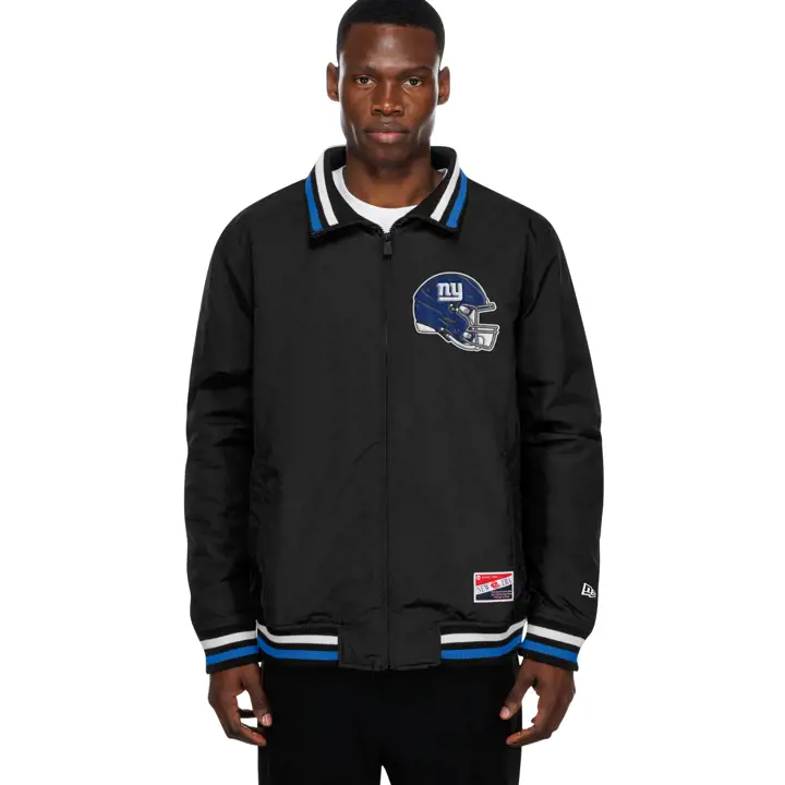 New York Giants NFL Veste zippée FZ en nylon New Era pour homme 25 BLK