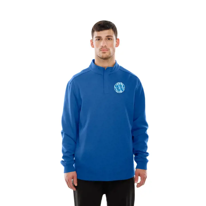 Detroit Lions NFL Homme New Era Logo Essential QZip 25 BLEU