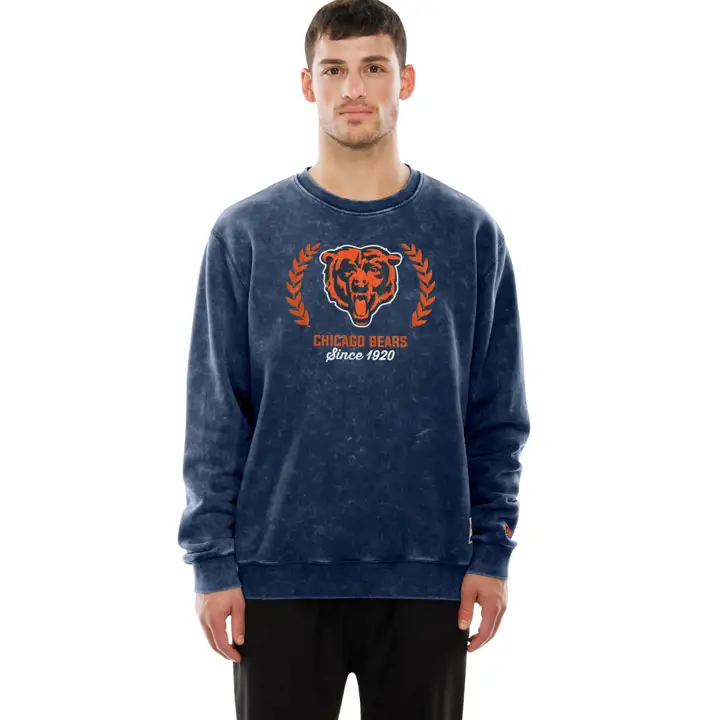 Chicago Bears NFL Homme New Era Col Rond Rétro 25 GRIS