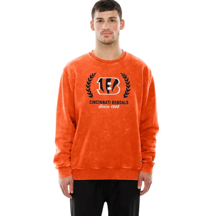 Cincinnati Bengals NFL Homme Crew New Era Rétro 25 GRIS