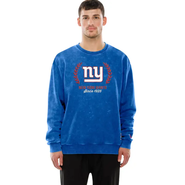 New York Giants NFL Homme New Era Crew Rétro 25 GRIS