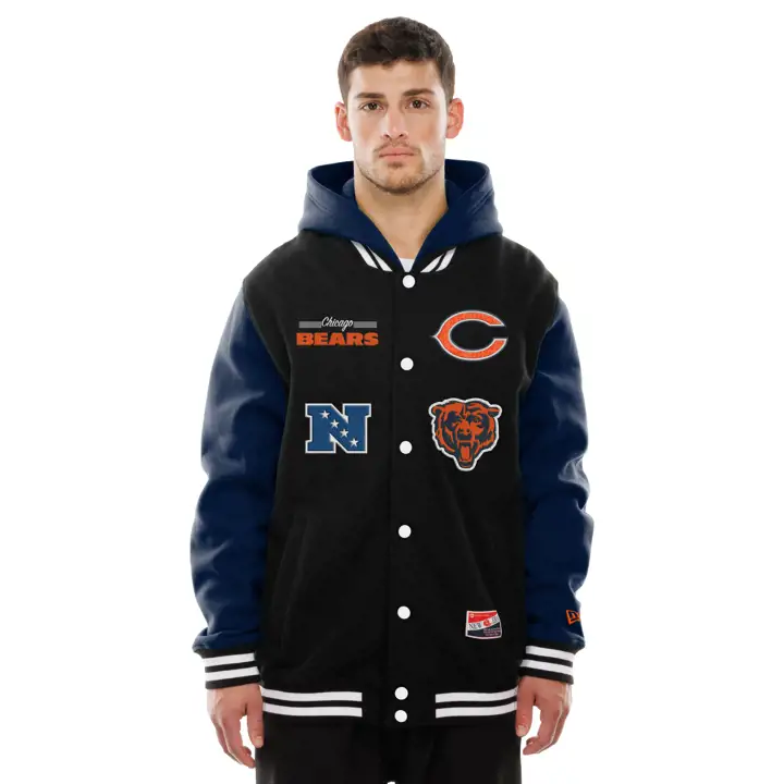 Veste en molleton New Era Throwback NFL Chicago Bears pour homme 25 B