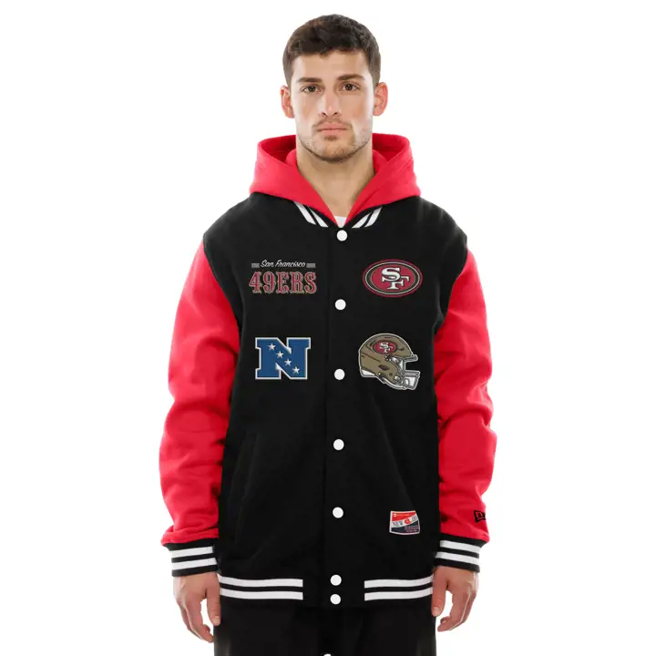 Veste polaire San Francisco 49ers NFL New Era Throwback pour homme