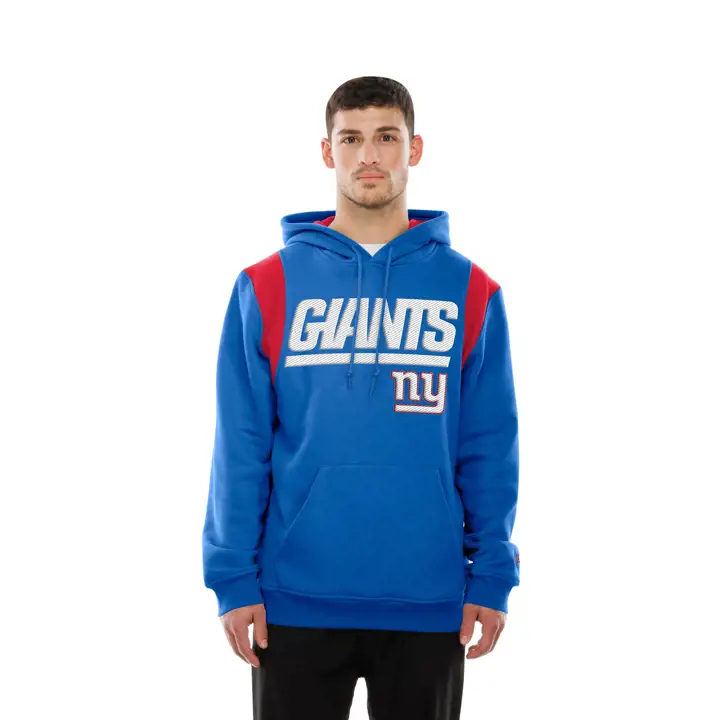 Sweat à capuche New Era brodé en relief pour homme NFL New York Giants