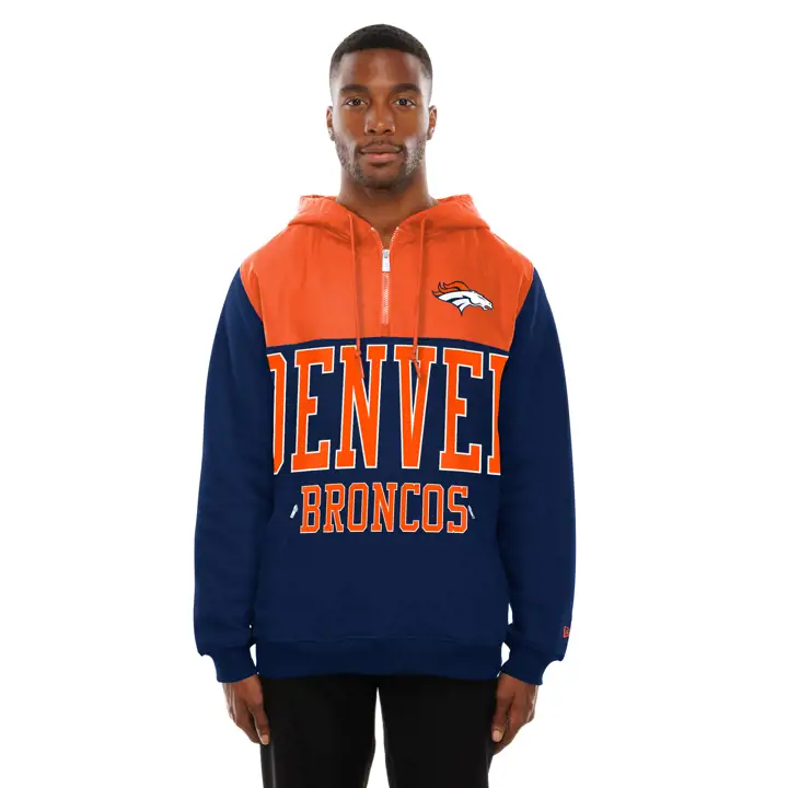 Polaire pour homme NFL New Era Denver Broncos Block 25 MARINE