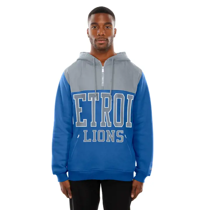 Detroit Lions NFL New Era Polaire Homme Bloc 25 BLEU