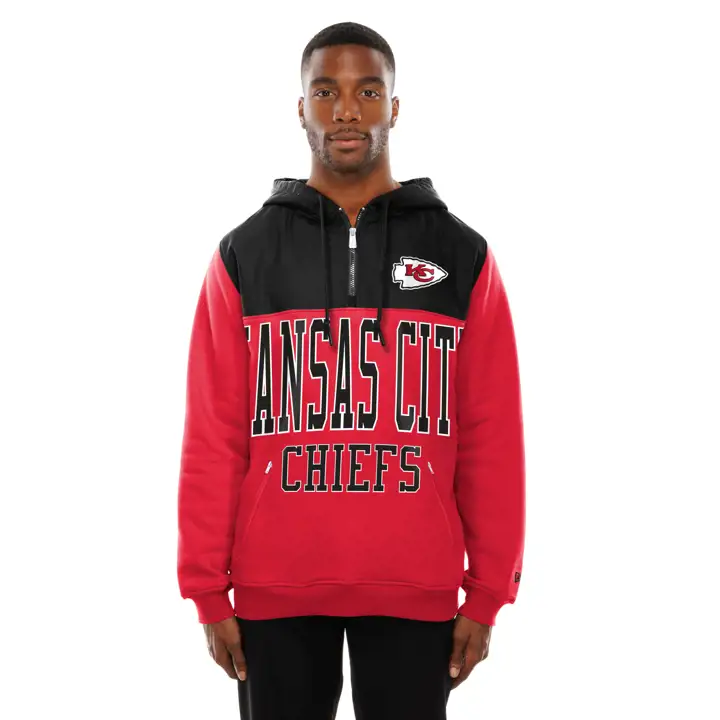 Kansas City Chiefs NFL New Era Polaire Homme Bloc 25 ROUGE