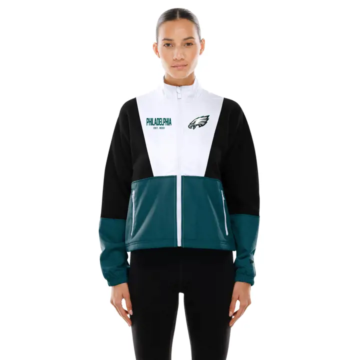 Coupe-vent Philadelphia Eagles NFL New Era Block pour femme 25