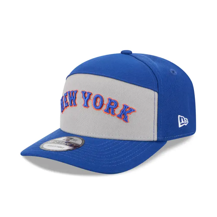 NEW YORK METS MLB NEW ERA 9SEVENTY SCRIPT SPLIT PANEL RBL