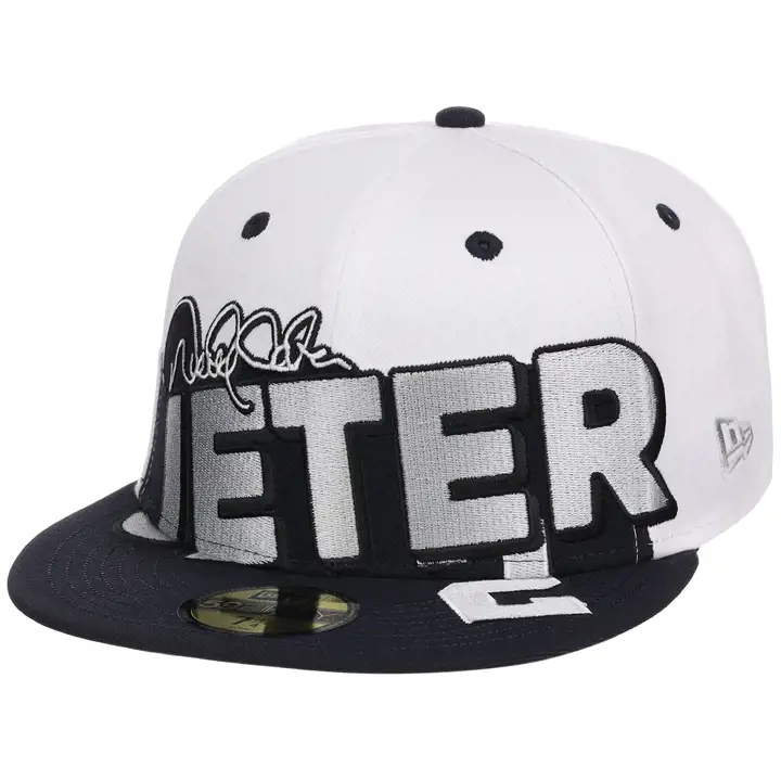 Casquette 59FIFTY New York Yankees MLB gaucher Derek Jeter blanche
